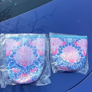 Colorful Seashell Patterned Koozie Set